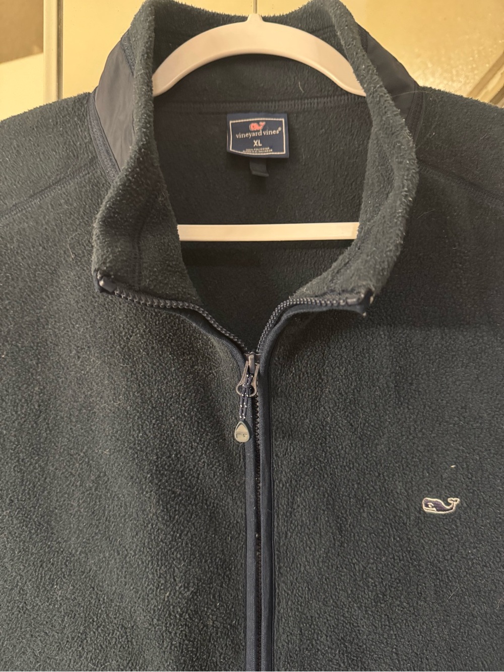 Vineyard Vines Men's Navy Full-Zip Fleece Jacket